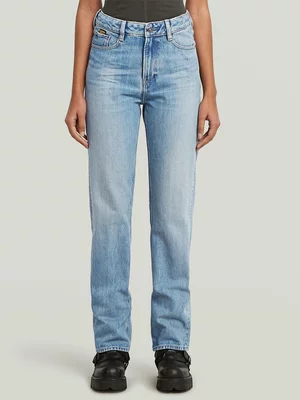 G-Star Women's Iggie Straight Denim Blue Jeans