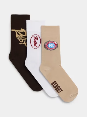 Redbat Unisex 3 Pack Trucker Socks 7-11