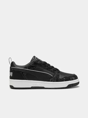 Women's Puma Rebound V6 Low Black/White Sneaker
