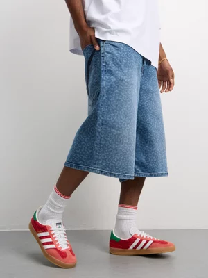 Redbat Men's Animal Print Medium Blue Jorts 