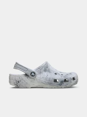 Crocs Classic Watercolour Marbled Grey Clog