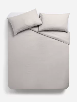 Jet Home Stone Plain 85GSM Duvet Cover Single