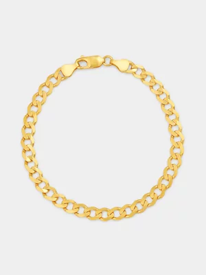 Yellow Gold Vermeil Curb Bracelet