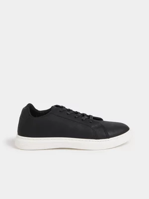 Jet Men's Black Laceup Derby Sneakers