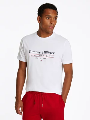 Men's Tommy Hilfiger White Center Stack T-Shirt