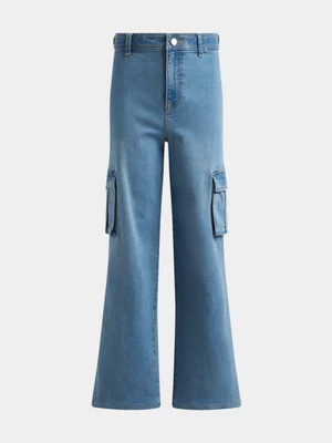 Girls Wide Leg Jeans