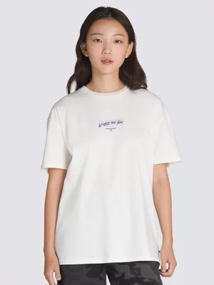 Vans Women's Firemade Graphic Cream Oversized T-Shirt