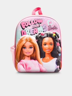 Barbie Pink 3D Debossed Backpack