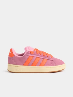 adidas Womens Grand Court Alpha Pink/Orange Sneakers 