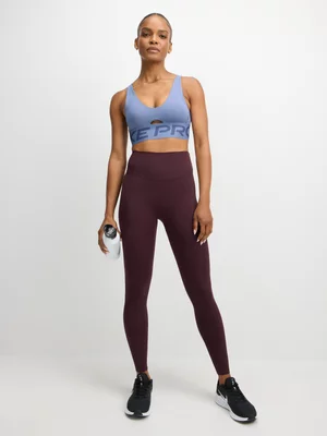 Nike Pro Womens Indy Plunge World Indigo Sports Bra