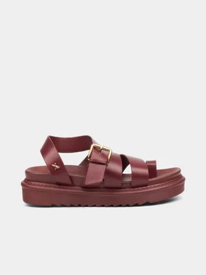 Women's Rock&Co Wine Red  Ultimate 7 Sandals