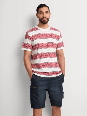 Fabiani Men's Blue Semi-Coated Denim Shorts