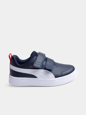 Kids Puma  Courtflex v2 V  Red Sneaker 