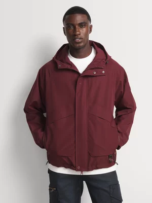 Fabiani Men's Deep Red Lined Windbreaker