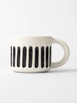 Rialheim Stripe Mug Black & White