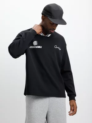 Jet Men's Black Long Sleeve Sport T-shirt