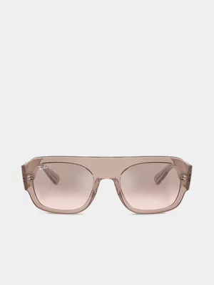 Ray-Ban Transparent Light Brown Sunglasses - 55