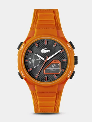 Lacoste LC33 Orange Thermoplastic Silicone Ana Digi Watch
