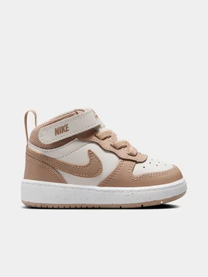 Nike Junior Infant Court Borough Ivory/Sail Mid Sneakers 