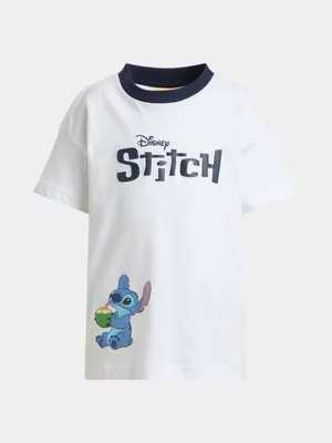 Jet Younger Boys Stitch White Oversized T-shirt