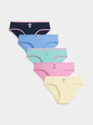 Jet Older Girls 5 Pack Fun Days Of Week Bikini