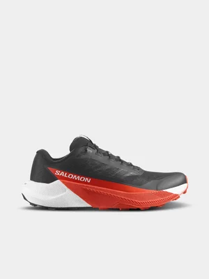 Salomon Mens Pulsar Black/Red Running Shoes