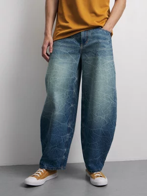 The FIX Men's Tinted Medium Wash Barrel Jeans