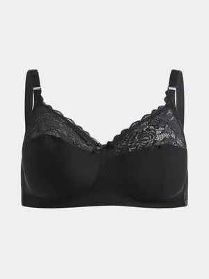 Jet Women's Black Firm Control Bra