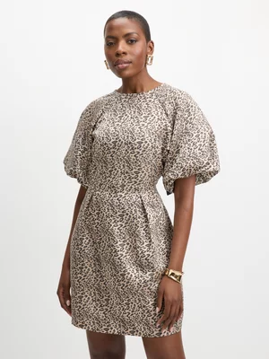 Exact Women's Animal Print Mini Dress 