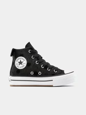 Converse Kids CTAS Lift Bow Platform Black/White Sneaker