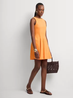 Fit & Flare Tie Detail Skater Dress