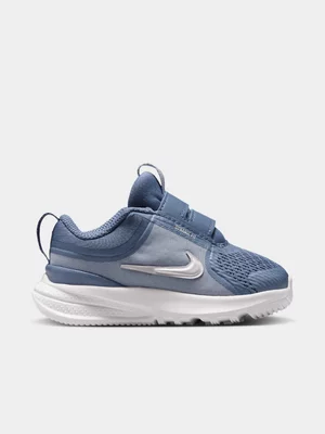 Nike Junior Infant Star Runner 5 Blue/Silver Running Shoes 