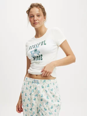 Women's Cotton On Multicolour Pointelle Sleep T-shirt