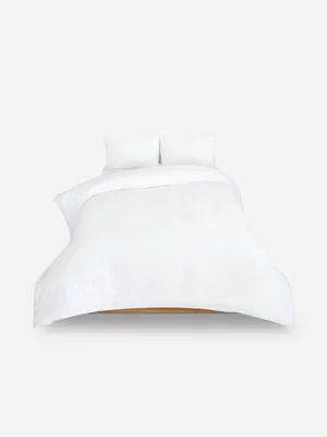 Volpes Polycotton 144tc White Duvet Cover Set