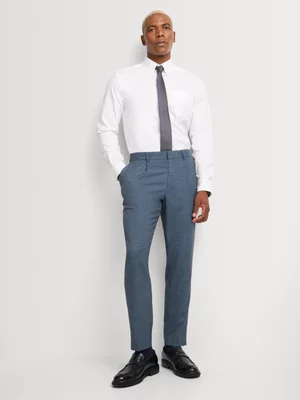 Markham Men's Slim Fit Smart Tapered Denim Blue Trouser