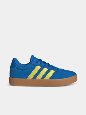 Junior adidas VL Court 3.0 Blue/Yellow Sneaker