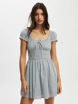 Women's Cotton On Blue Jasmine Sleeved Mini Dress