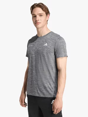 adidas Mens Own The Run Black/Grey Melange Tee