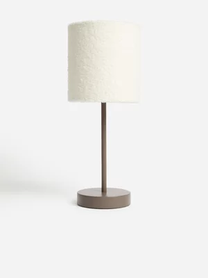 Jet Home Grey Pillar Shade Lamp Set 15x15x6.5cm