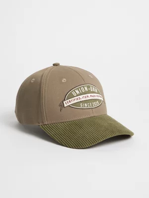 Union-DNM  Men's 5 Panel Curve Fatigue/Stone Cap