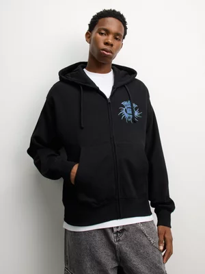 Vans Men's Torched Full Zip Black Hoodie