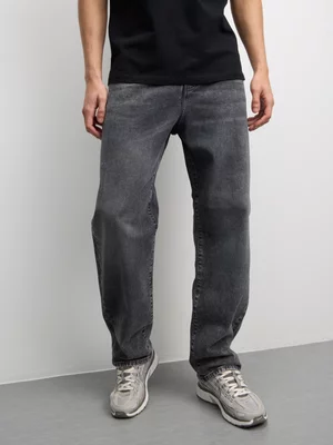 Redbat Men's Black Wide Leg Jeans