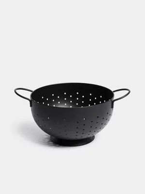 Jet Home Black Stainless Steel Colander 26.5cm