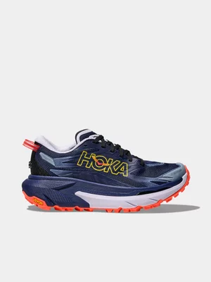 HOKA Womens Mafate 5 Midnight Blue/Starlight Trail Running Shoes 