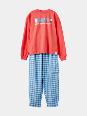 Cotton On Red Adult Miffy Long Sleeve Pj Set