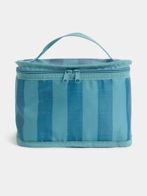 Jet Home Blue Stripe Lunch Bag
