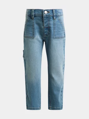 Exact Older Boy's Mid Wash Carpenter Jeans 