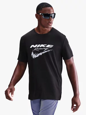 Nike Mens Dri-Fit UV Miler Black Tee
