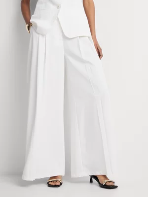 Wide Leg Pleated Pants