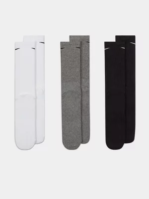 Nike Everyday Cushion Crew White 3 Pack Socks